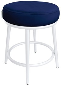 Taboret Ben noga metalowa biała MG16