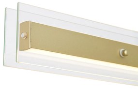 Nowoczesna lampa wisząca mosiężna z przezroczystym szkłem - Catch Nowoczesny Oswietlenie wewnetrzne