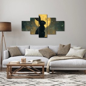 Obraz - Zając z księżycem (125x70 cm)