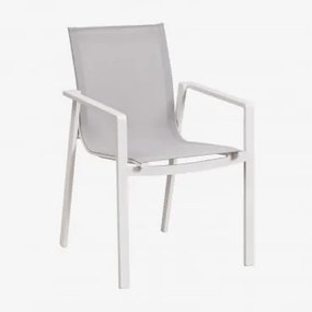 Sztaplowane Krzesło Ogrodowe Z Aluminium Eika Gardenia Biel - Sklum