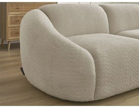 Beżowa sofa z materiału bouclé 230 cm Tina – Bobochic Paris