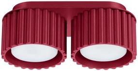 Burgundowa podwójna lampa sufitowa D0-R46