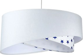 Biała lampa wisząca z gwiazdkami dla dziecka M4-M71