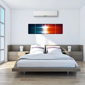 Abstrakcyjny obraz aktywnego ładunku (170x50 cm)