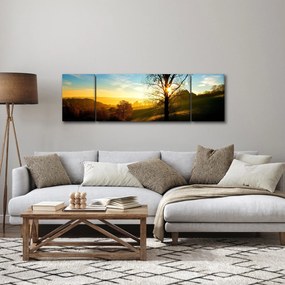 Obraz wschodu słońca (170x50 cm)
