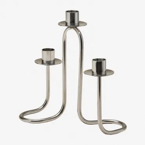 Świecznik Na 3 Ramiona Z Stali Tyva Stal Nierdzewna - Sklum