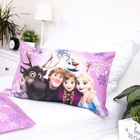 Bawełniana pościel dziecięca do łóżeczka 100x135 cm Frozen "Purple" – Jerry Fabrics