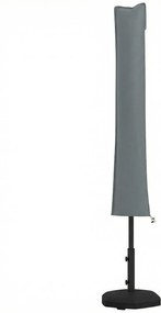 Outsunny Pokrowiec na Parasol Ogrodowy Szary z Poliestru Oxford Odporny na Warunki Atmosferyczne z Zamkiem Błyskawicznym | Aosom PL