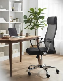 Szary pracowniczy fotel obrotowy R4-B79