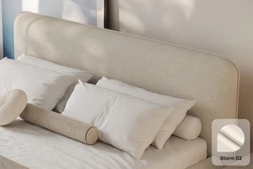 Łóżko Odette 160x200, tkanina STORM 02, stelaż metalowy
