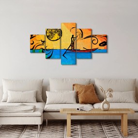 Obraz starożytnego obrazu (125x70 cm)