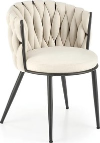 Krzesło tapicerowane K516 musztardowe