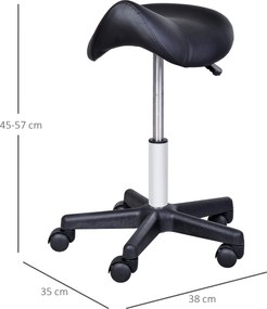 HOMCOM Krzesło z kółkami