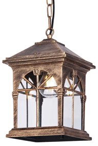 Czarno-złota lampa wisząca ogrodowa - S518-Boriko