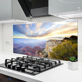 Panel Szklany do Kuchni Surowy Pejzaż Skalistego Brzegu