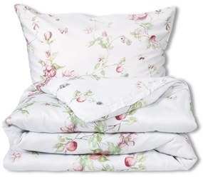 Matex Pościel satynowa Kwiat jabłoni, 140 x 200 cm, 70 x 90 cm