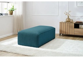 Ciemnoniebieski sztruksowy podnóżek modułowy Megeve – Bobochic Paris