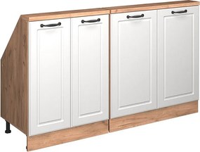 Szafka kuchenna na dach skośny biały domek wiejski 140x46x81.6 r-line