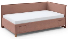 Różowe łóżko dziecięce ze schowkiem 90x200 cm Fun – Meise Möbel