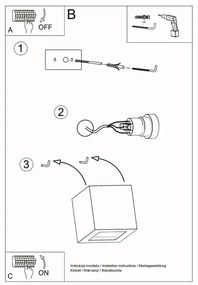 Czarny kinkiet Leo – Nice Lamps