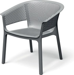 Kubełkowe krzesło ogrodowe Nexo z tworzywa sztucznego