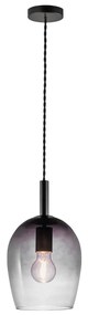 Nordlux - Lampa wisząca UMA na linkę 1xE27/40W/230V śr. 18 cm czarna/przydymiona