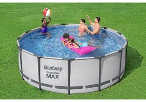 Basen naziemny Bestway Steel Pro MAX, szary, szer.396 cm, wys. 122 cm