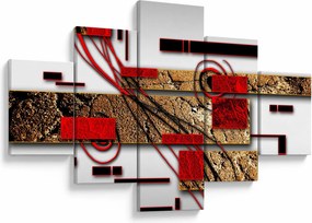 Obraz abstrakcji (125x70 cm)