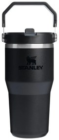 Czarny termos ze stali nierdzewnej 600 ml IceFlow™ Flip Straw 2.0 Tumbler Black – Stanley