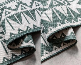 Dywan zewnętrzny dwustronny Gemini kremowo-zielony 120 cm x 170 cm