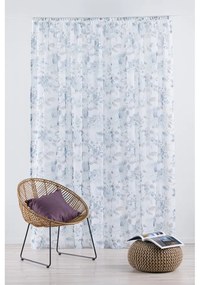 Biało-niebieska firanka 300x260 cm Elsa – Mendola Fabrics