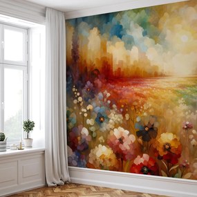 Fototapeta - Kolorowa łąka (196x136 cm)