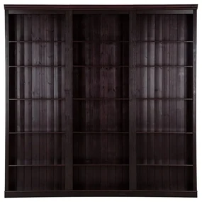 Brązowy regał z litego drewna sosnowego 222x223 cm Anita – Støraa