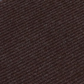 Trwała mata wejściowa z PVC, dywanowa, 90 x 120 cm, brązowa