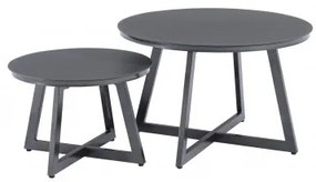 TISO + MELIA leżak LIKA-TEX® - zestaw ogrodowy aluminiowy 2+1
