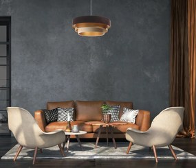 Lampa wisząca TRIO MIX brązowa/złota/beżowa BPS KONCEPT