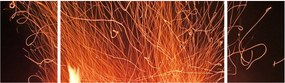 Obraz ognia (170x50 cm)