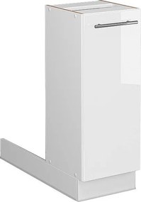 Wyspa kuchenna biały wysoki połysk 30x70x82 fame-line