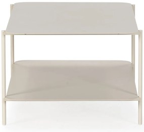 Kremowy metalowy stolik 58x90 cm Beatrix – MOME