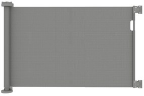 PawHut Rozsuwana bramka ochronna na schody 0-136cm Wysokość 87 cm Bramka dla zwierząt domowych 142 x 10 x 87 cm Szara