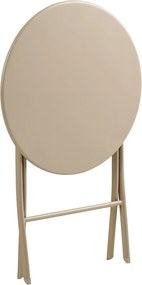 Beżowy metalowy zestaw mebli ogrodowych dla 2 osób Arcas – House Nordic