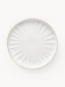 Talerz duży z porcelany z reliefem Sali, 2 szt.