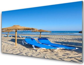 Panel Szklany do Kuchni Spokój Nadmorskiej Plaży