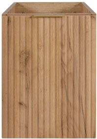 Szafka ryflowana pod umywalkę dąb craft złoty 40 cm E1-E59