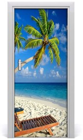 Naklejka fototapeta na drzwi Tropikalna plaża