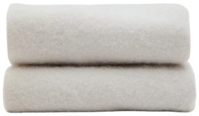Kremowy koc z mieszanki wełny 130x170 cm Hura – Kave Home