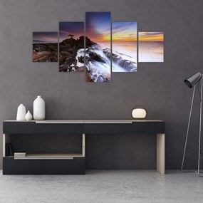Obraz góry we mgle (125x70 cm)