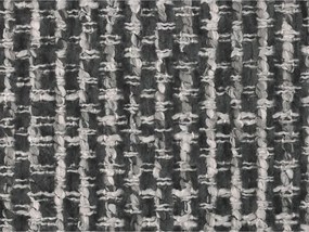 Ciemnoszare tapicerowane łóżko dwuosobowe ze schowkiem ze stelażem 200x200 cm Solange – Micadoni