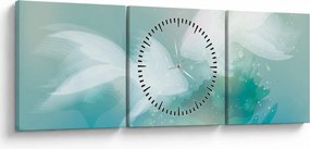 Obraz - Rybki (z zegarem) (90x30 cm)