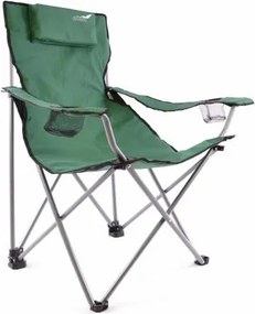 Krzesło turystyczne wędkarskie DIVERO składane ciemnozielone